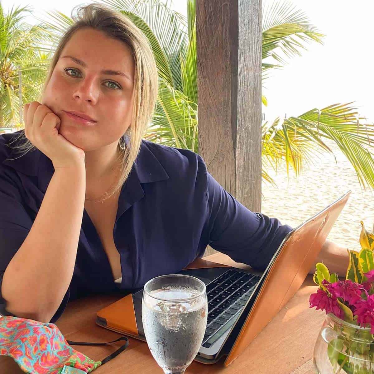 Rosanna Stevens as a digital nomad