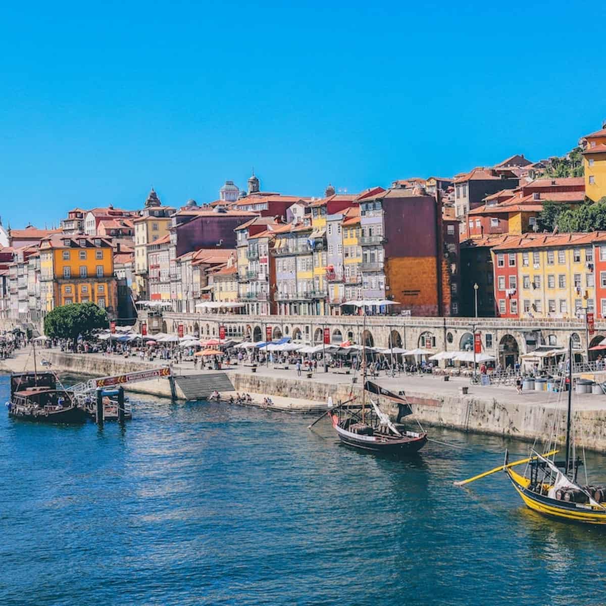 A harbor with a boat in the water