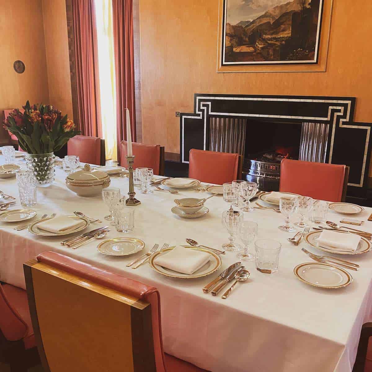 Dining room at Eltham Palace