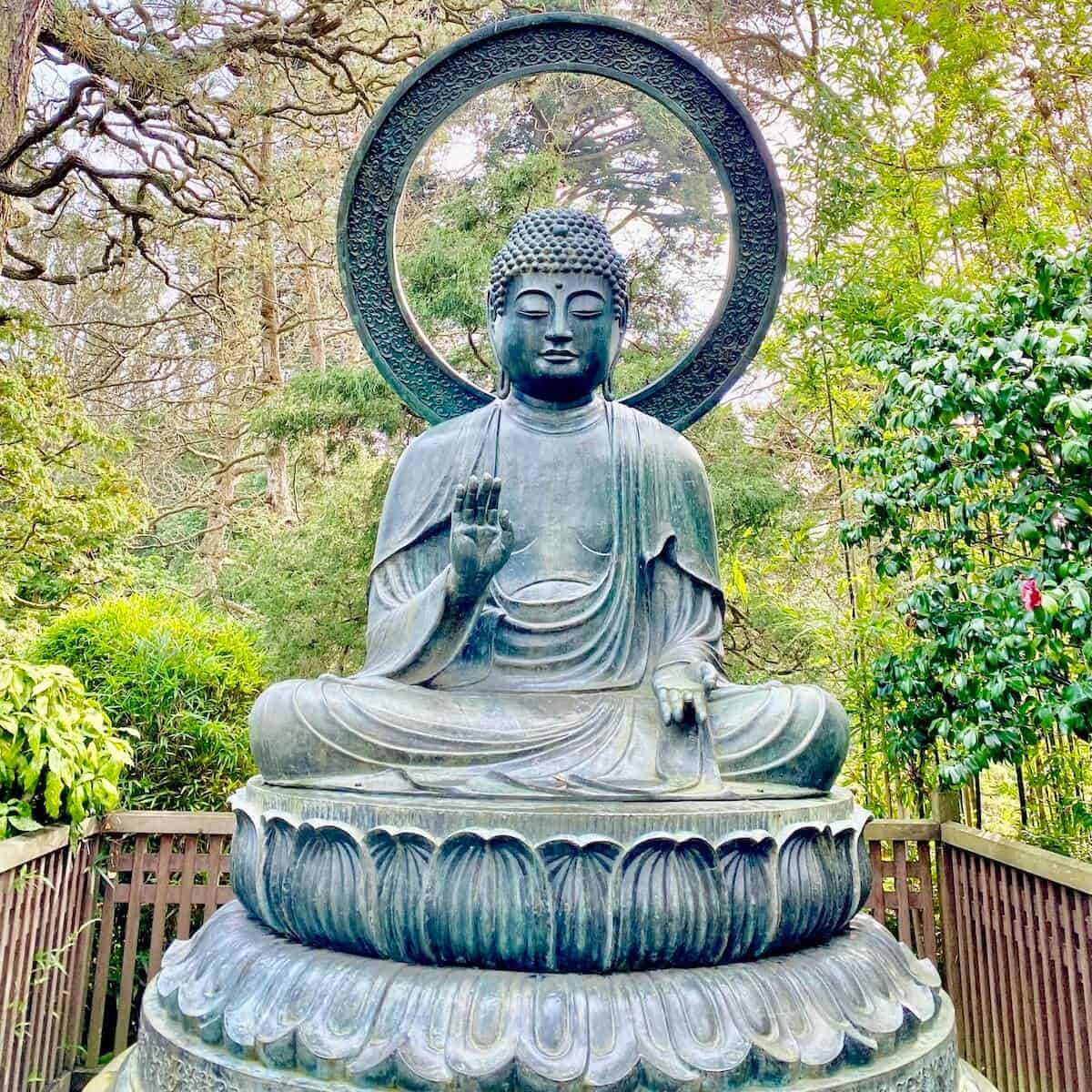 The Buddha statue at Japanese Tea gardens. 