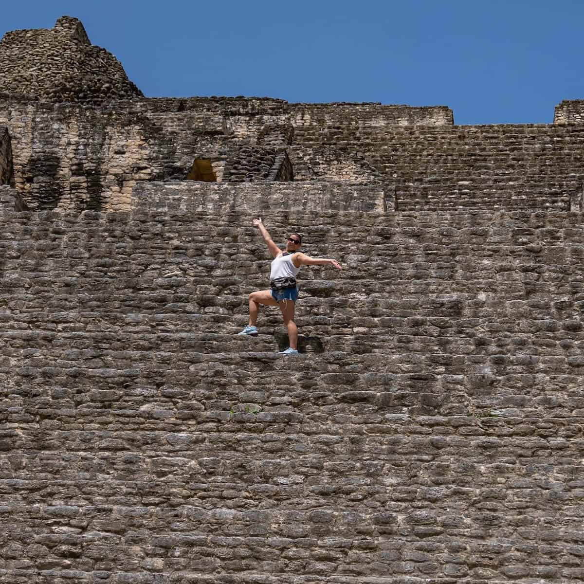 Rosanna Stevens at Caracol. 