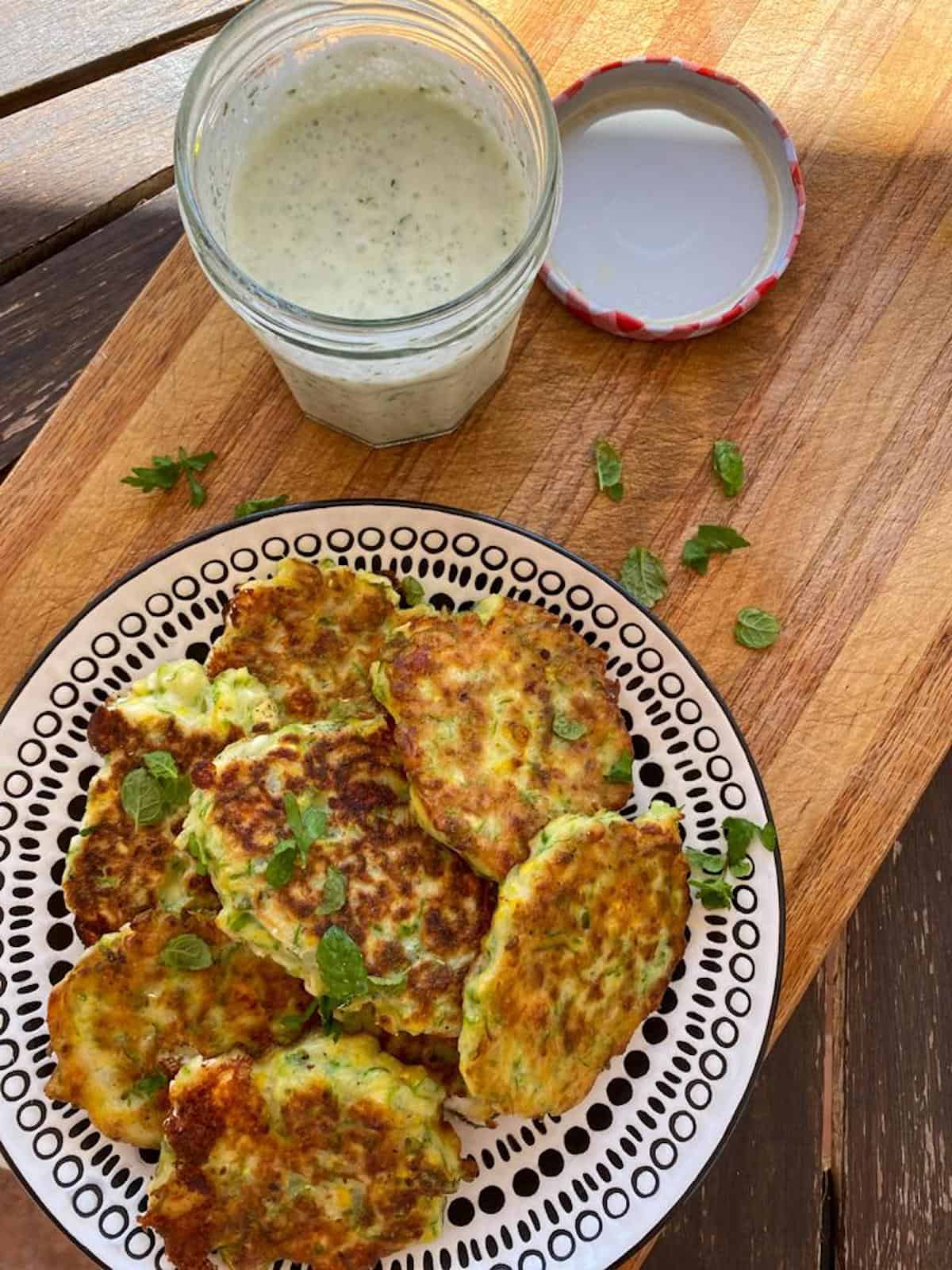 courgette feta fritters