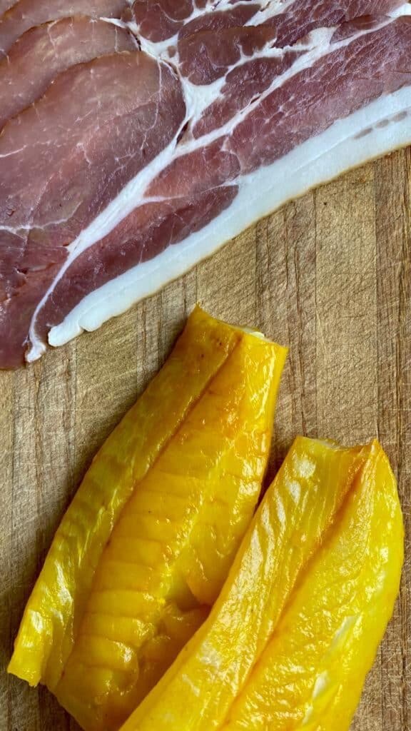 bacon and smoked haddock