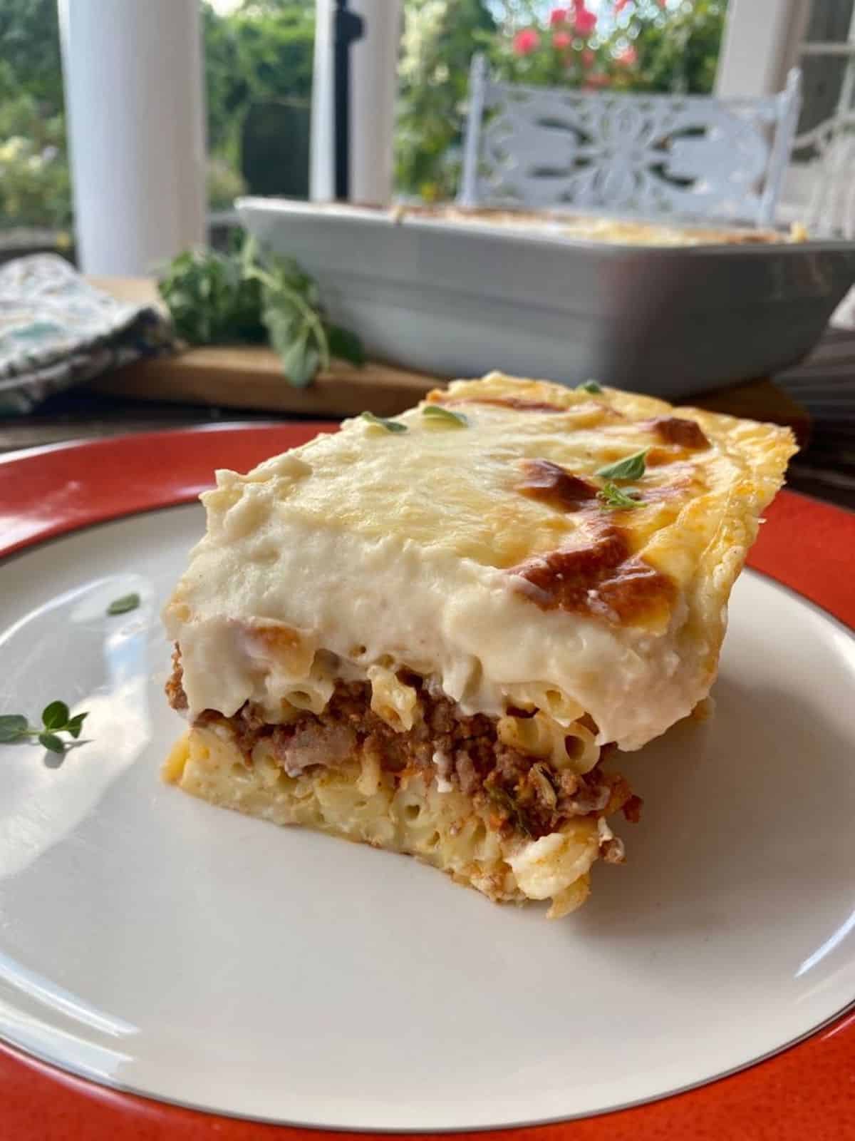 A slice of authentic Cypriot pastitsio