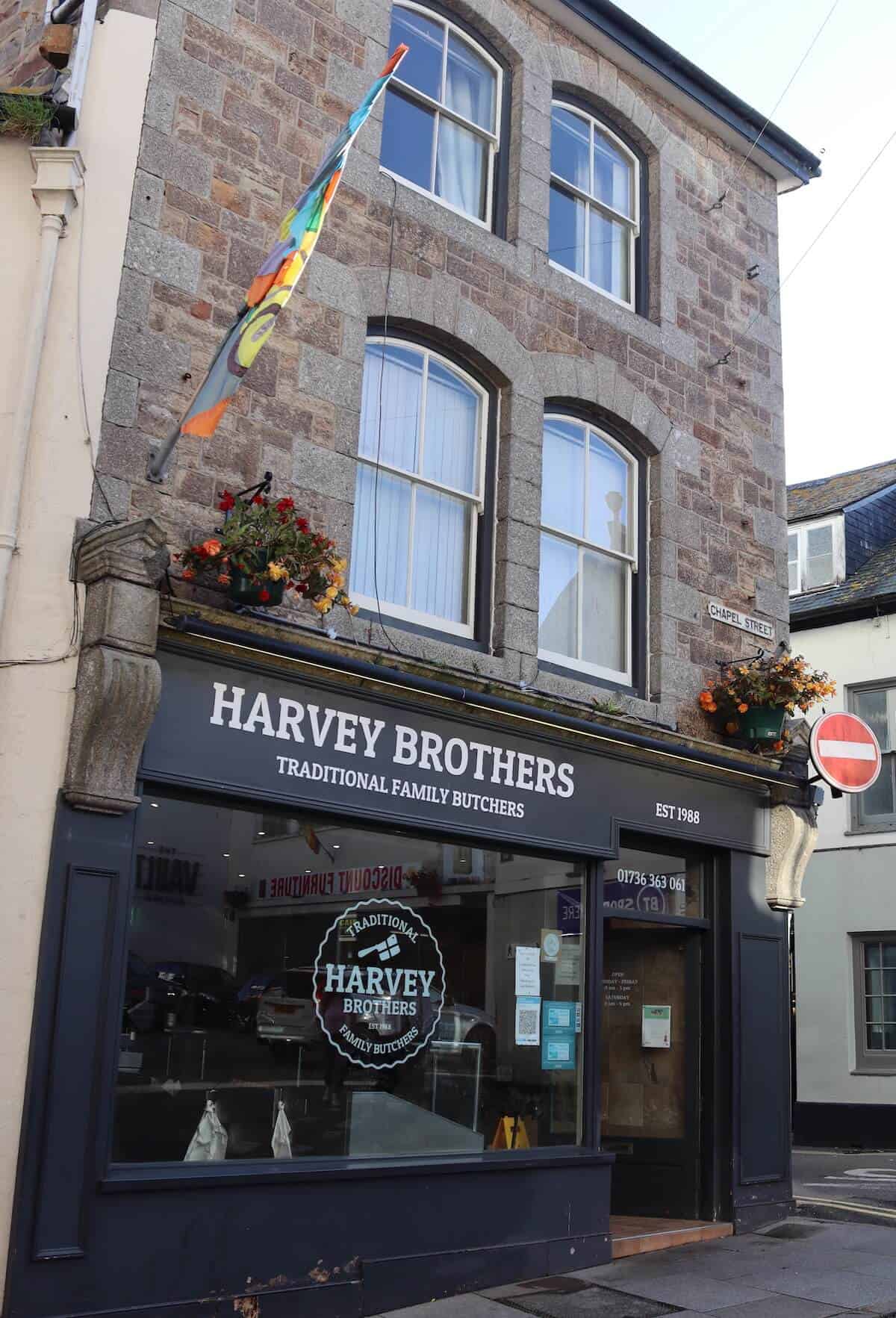 Harvey Brothers Butchers in Penzance 