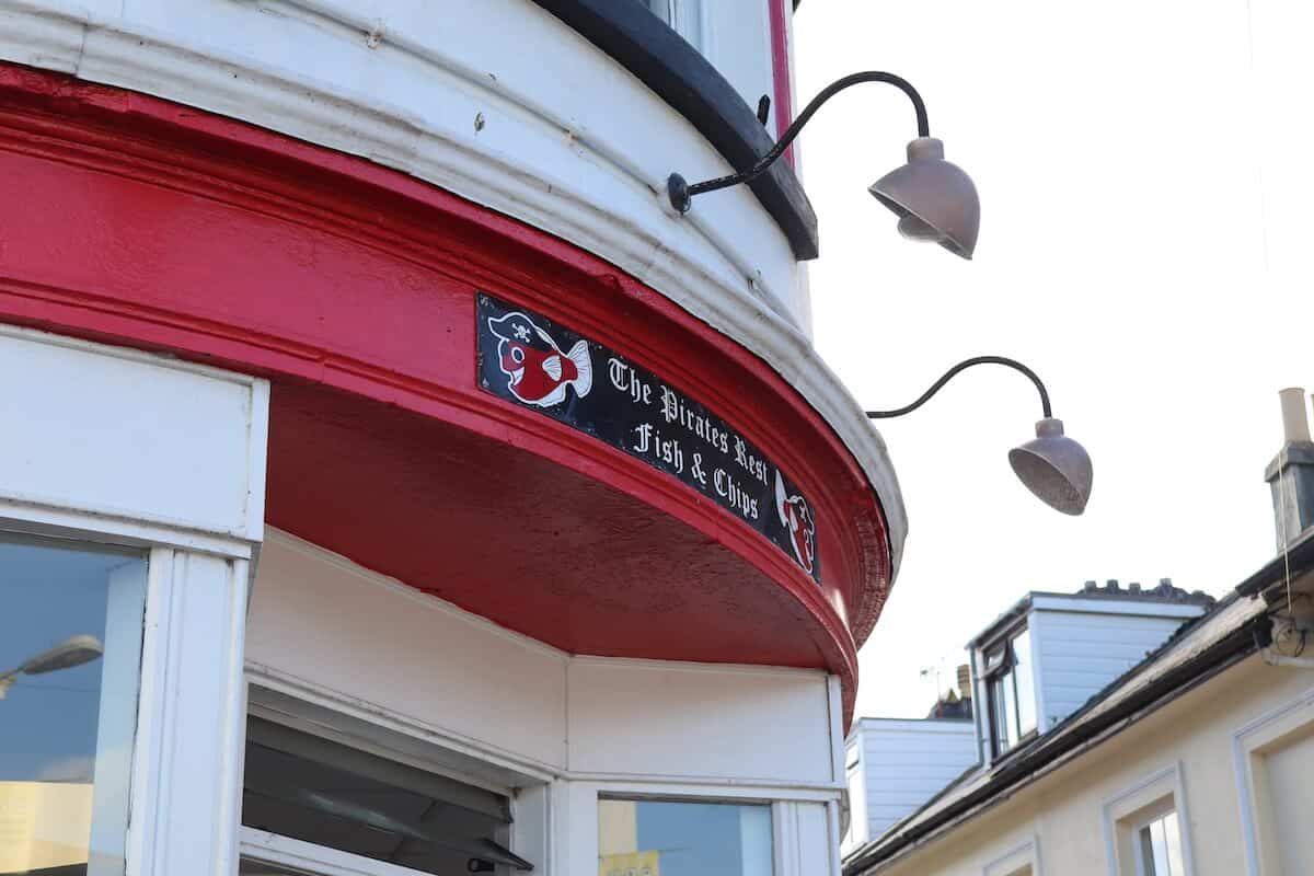 The Pirate's Rest fish and chip shop in Penzance