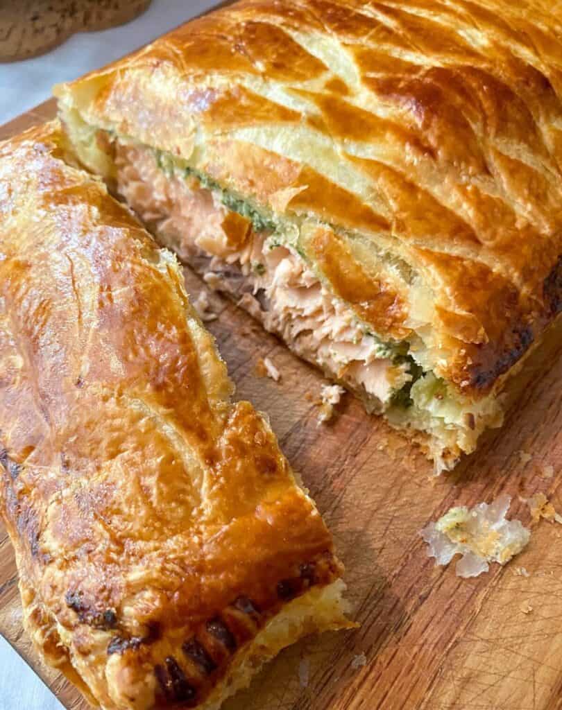 Easy Salmon En Croute With Dill Cream Sauce - Rosanna ETC