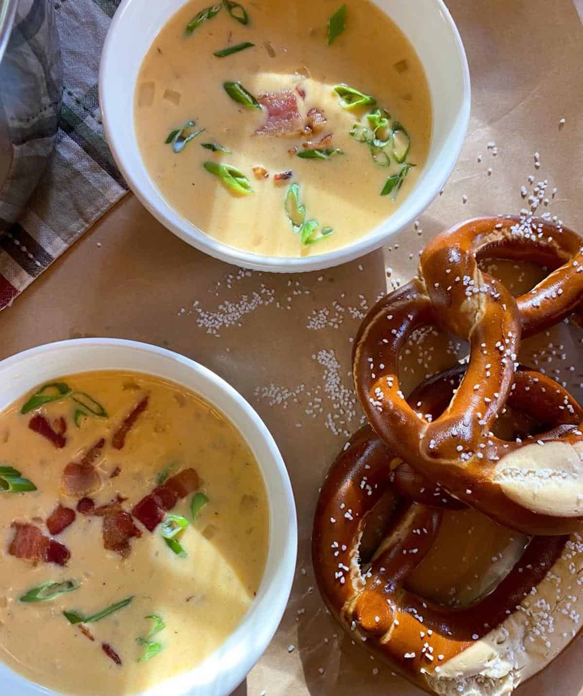 Cheesy beer soup 