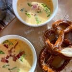 cheesy beer soup