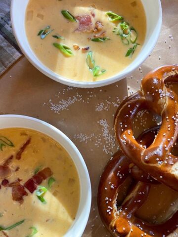 cheesy beer soup