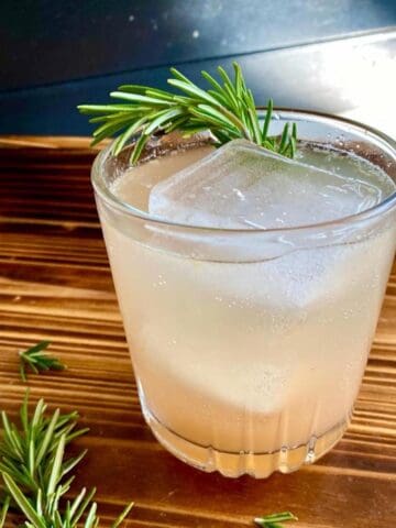 Tequila Spritzer with Grapefruit Rosemary and pineapple