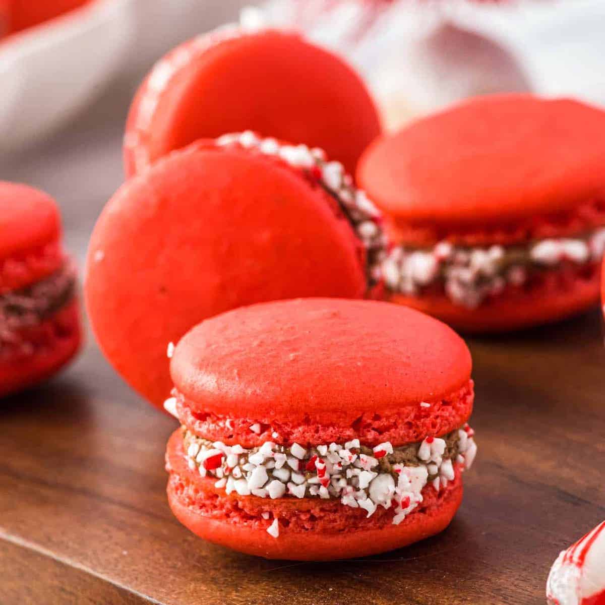 Peppermint macarons for Fall.