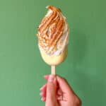 No-churn-key-lime-pie-ice-cream-bar-covered-in-toasted-Italian-meringue.