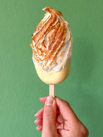 No-churn-key-lime-pie-ice-cream-bar-covered-in-toasted-Italian-meringue.