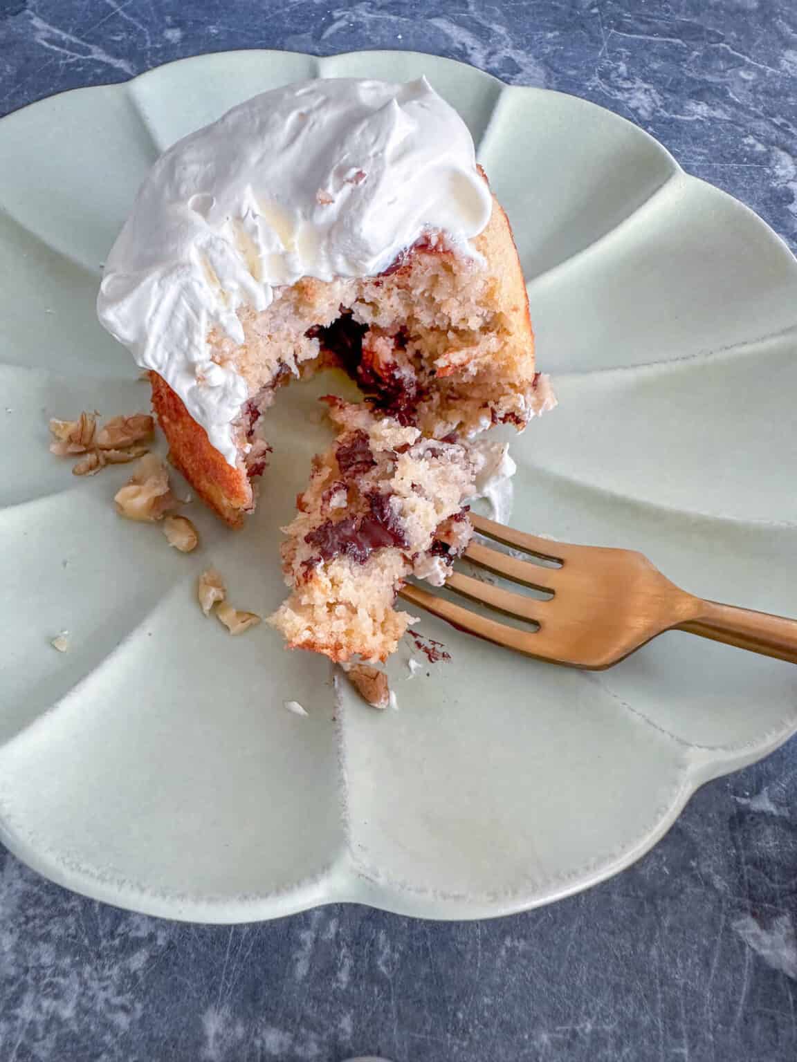 Mini Banana Sponge Pudding With Chocolate Chips & Walnuts Rosanna ETC