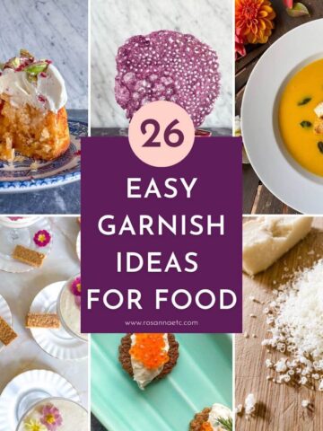 Easy Garnish Ideas for Food.