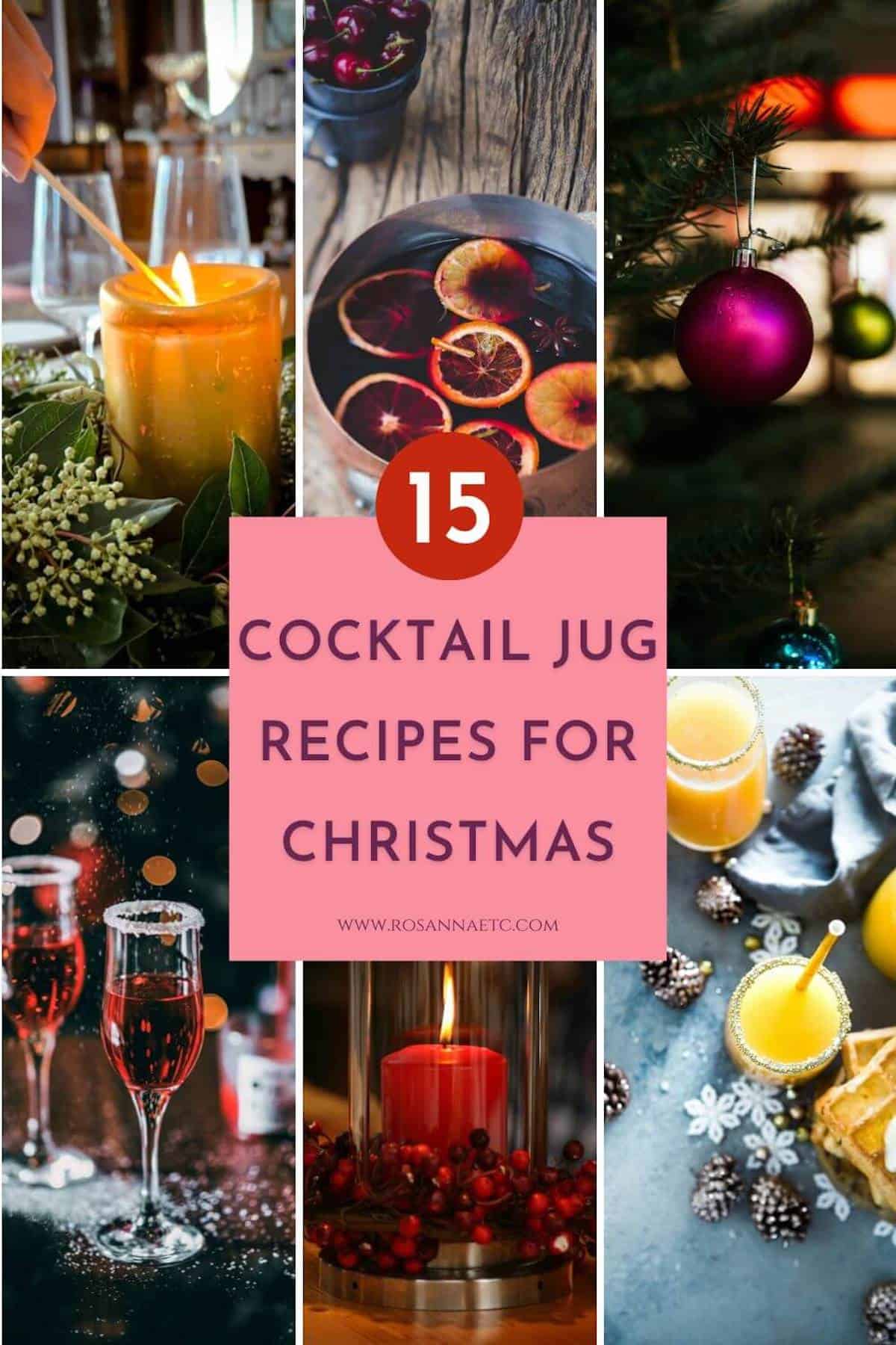 Best cocktail jug recipes for Christmas parties. 