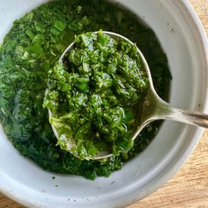 Homemade Mint Sauce.