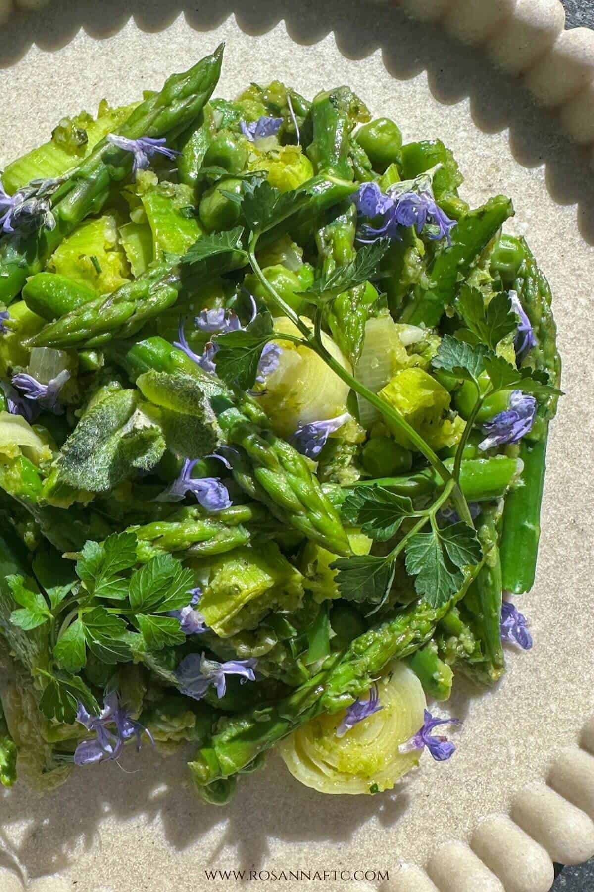 spring vegetable fricassee. 