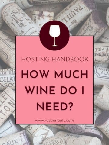How much wine to buy for a party.